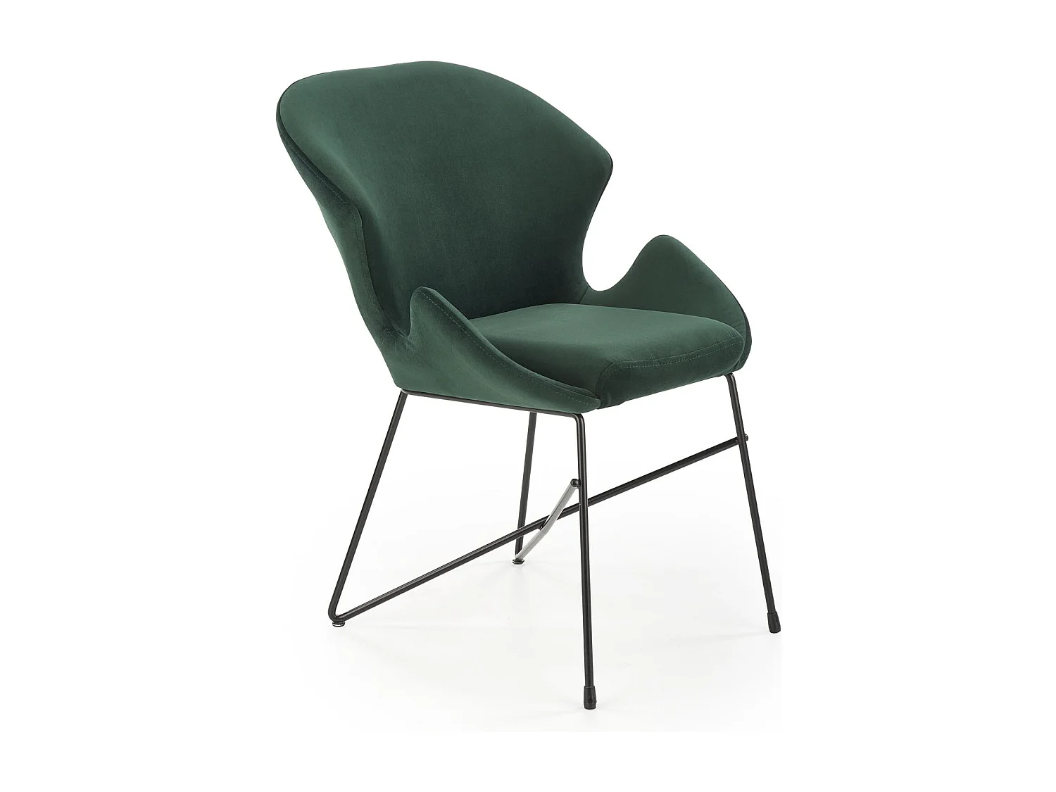 Krzesło tapicerowane K458 VELVET ciemnozielone 3481203 - obrazek 1