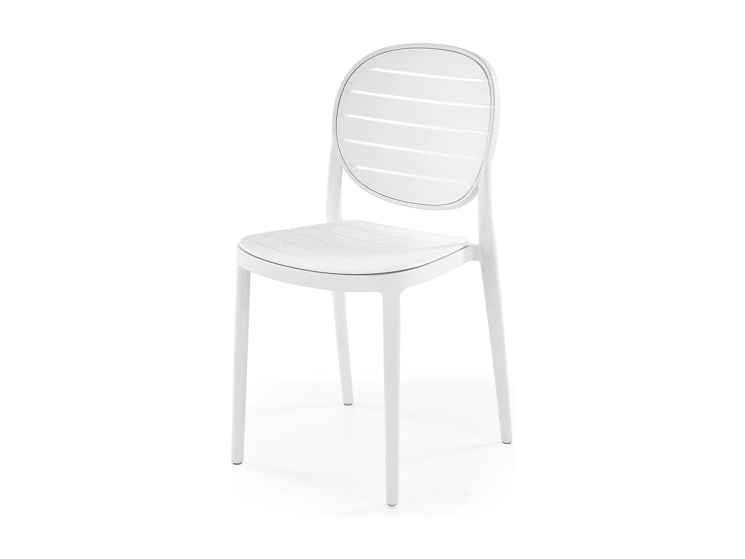 Krzesło K529 białe z tworzywa PVC 4835838 - obrazek 1
