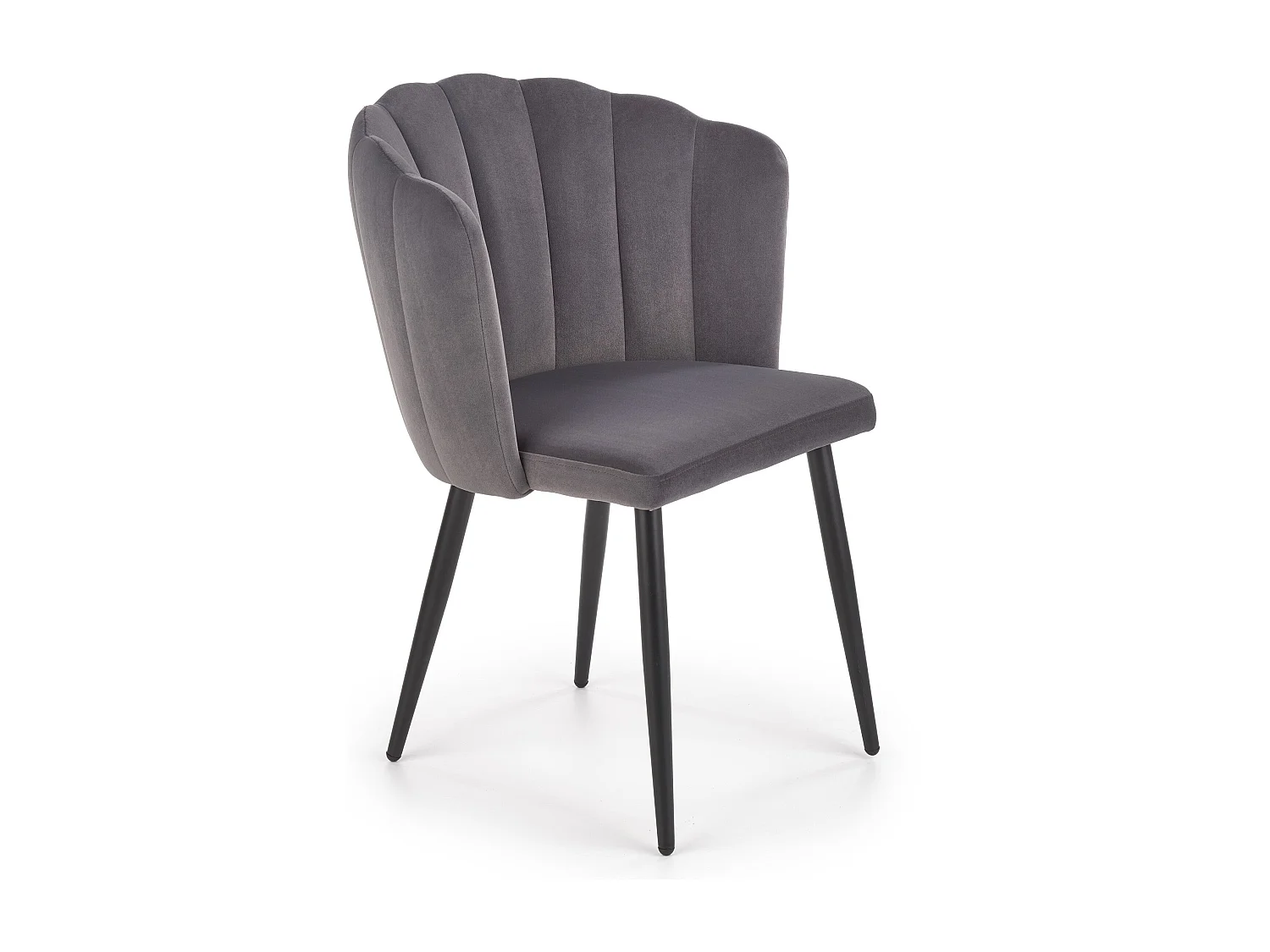 Krzesło tapicerowane K386 VELVET szare 4835842 - obrazek 1