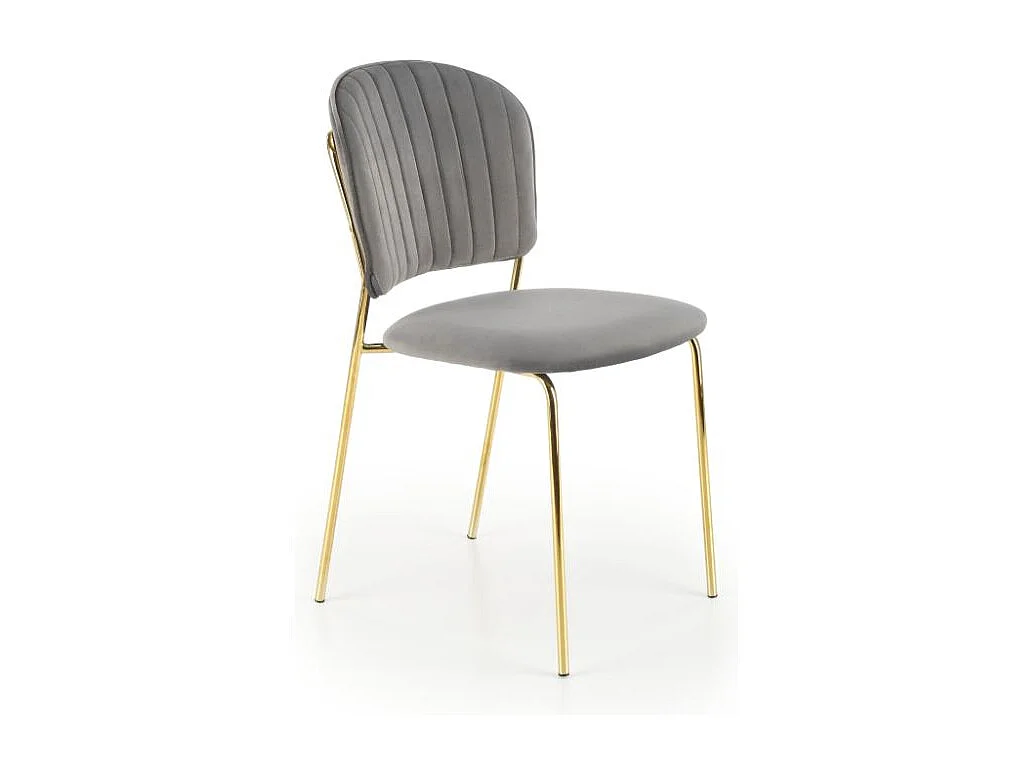 Krzesło tapicerowane K499 VELVET szare 4835860 - obrazek 1