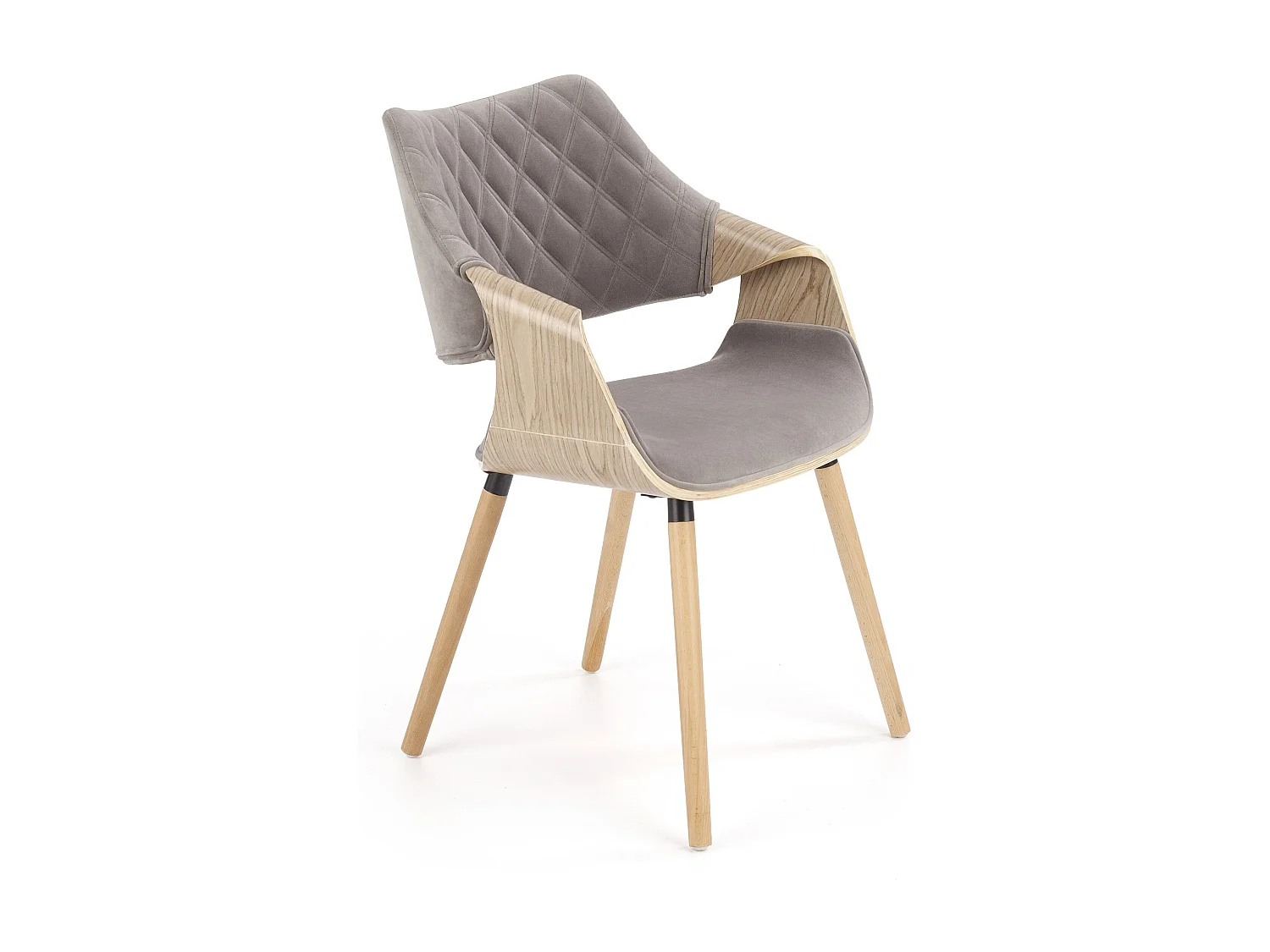 Krzesło K396 VELVET szare 4835866 - obrazek 1