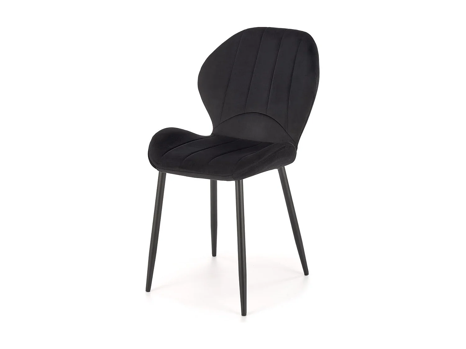 Krzesło tapicerowane K538 VELVET czarne 4835894 - obrazek 1