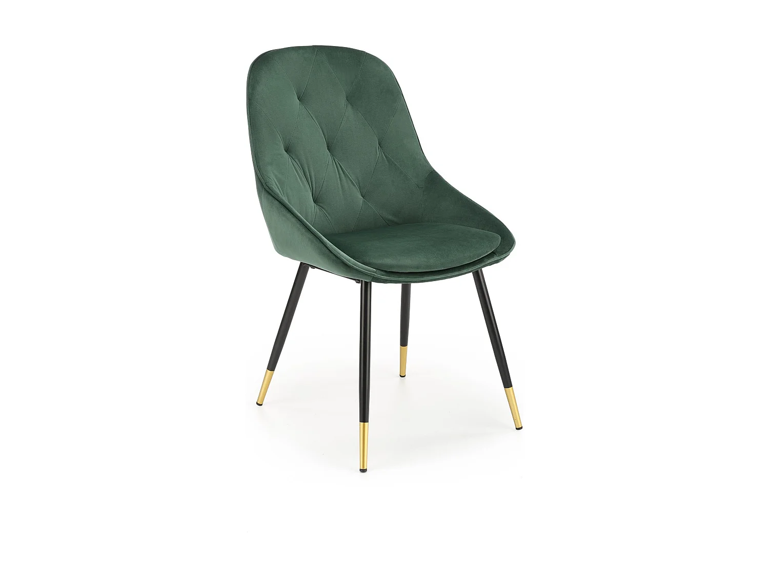 Krzesło tapicerowane K437 VELVET ciemnozielone 4835915 - obrazek 1