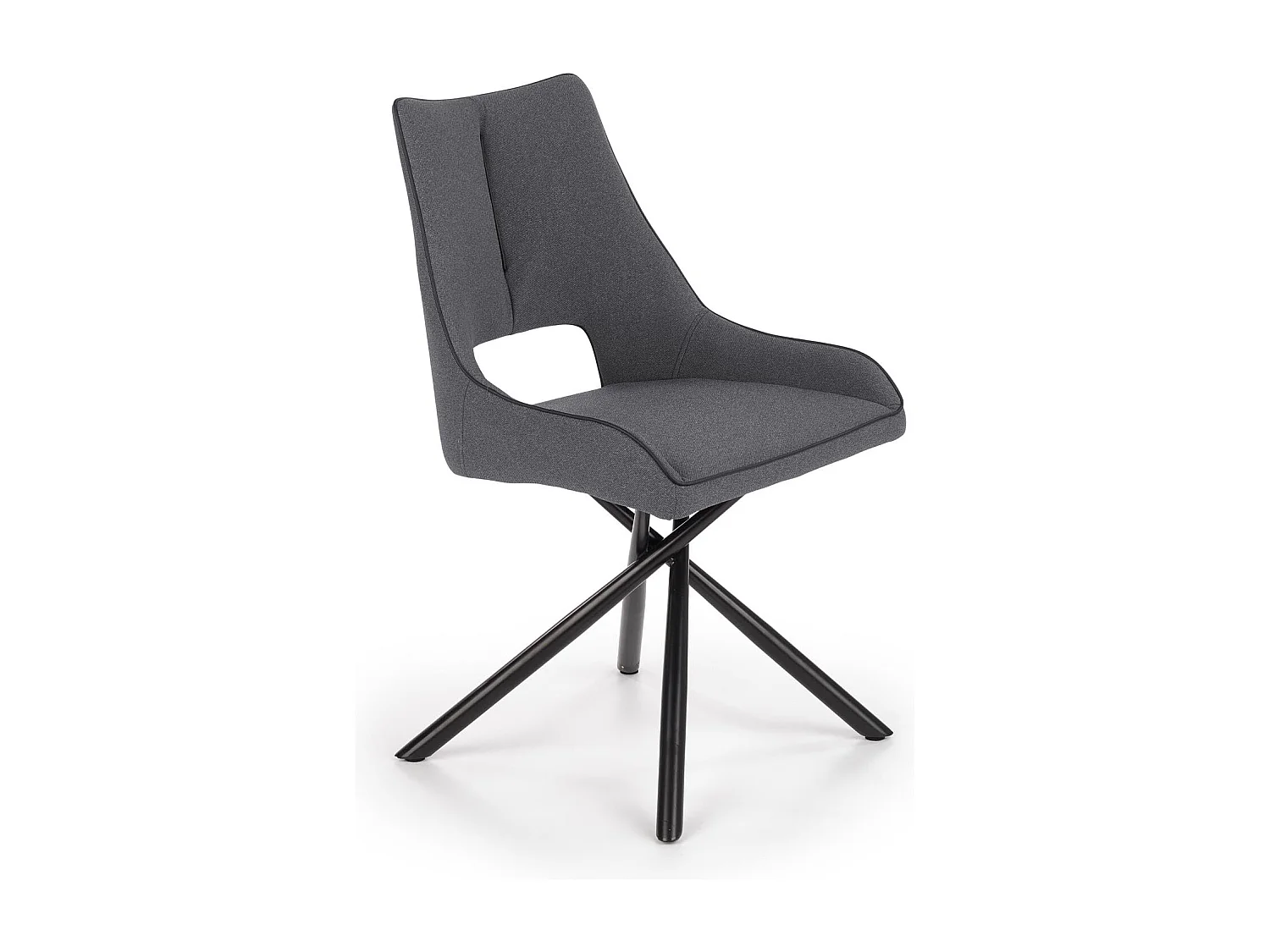 Krzesło tapicerowane K409 ciemnoszare 4835923 - obrazek 1