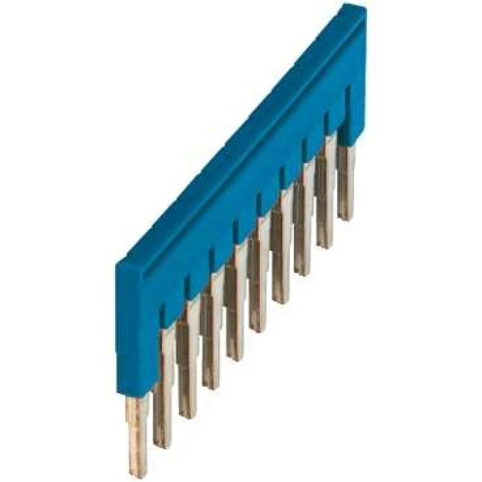 Mostek grzebieniowy 10‑torowy 4mm2 niebieski NSYTRAL410BL /10 szt./ - obrazek 1