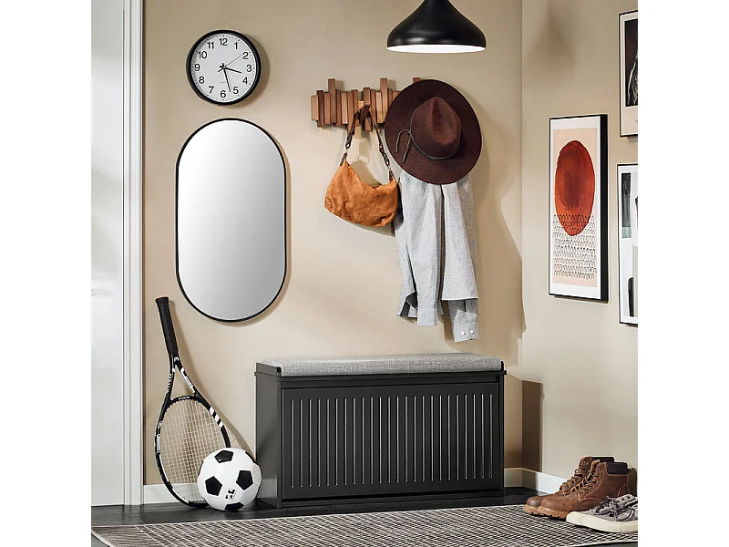 SoBuy Szafka na buty z 4 drzwiczkami Jasnoróżowy 100x19x90.5cm FSR100-RS 3783732 - obrazek 1