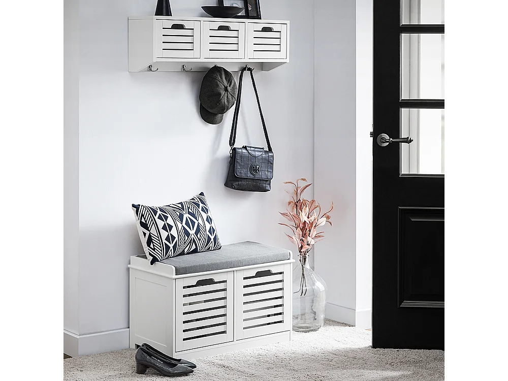 SoBuy Szafka na buty z jedną szufladą Czarny 100x45x60cm FSR128-SCH 3274451 - obrazek 1