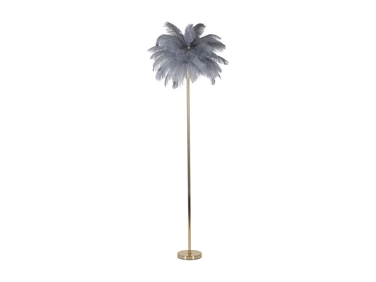 Lampa podłogowa Palm Szara Cm Ø55X160 3719863 - obrazek 1