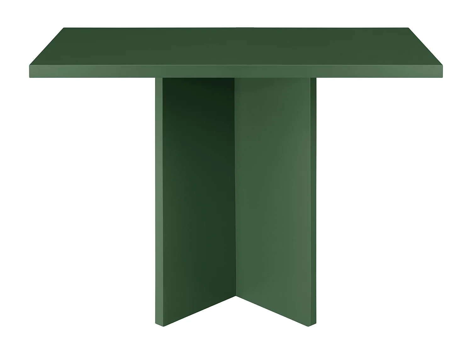 Kwadratowy stół jadalniany z laminowanym blatem 3 cm Zielony Cedar 100×100 cm 4895495