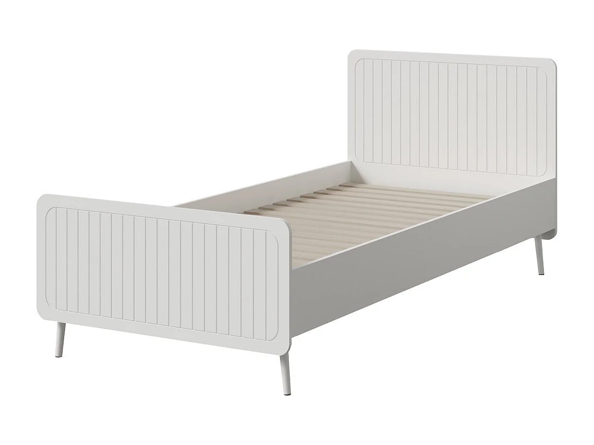 Łóżko sypialniane Chloe 90x200 Białe 4900870 - obrazek 1