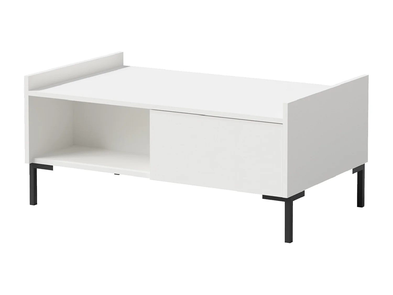Ława prostokątna Liam 100 x 60 Biała 4900970 - obrazek 1