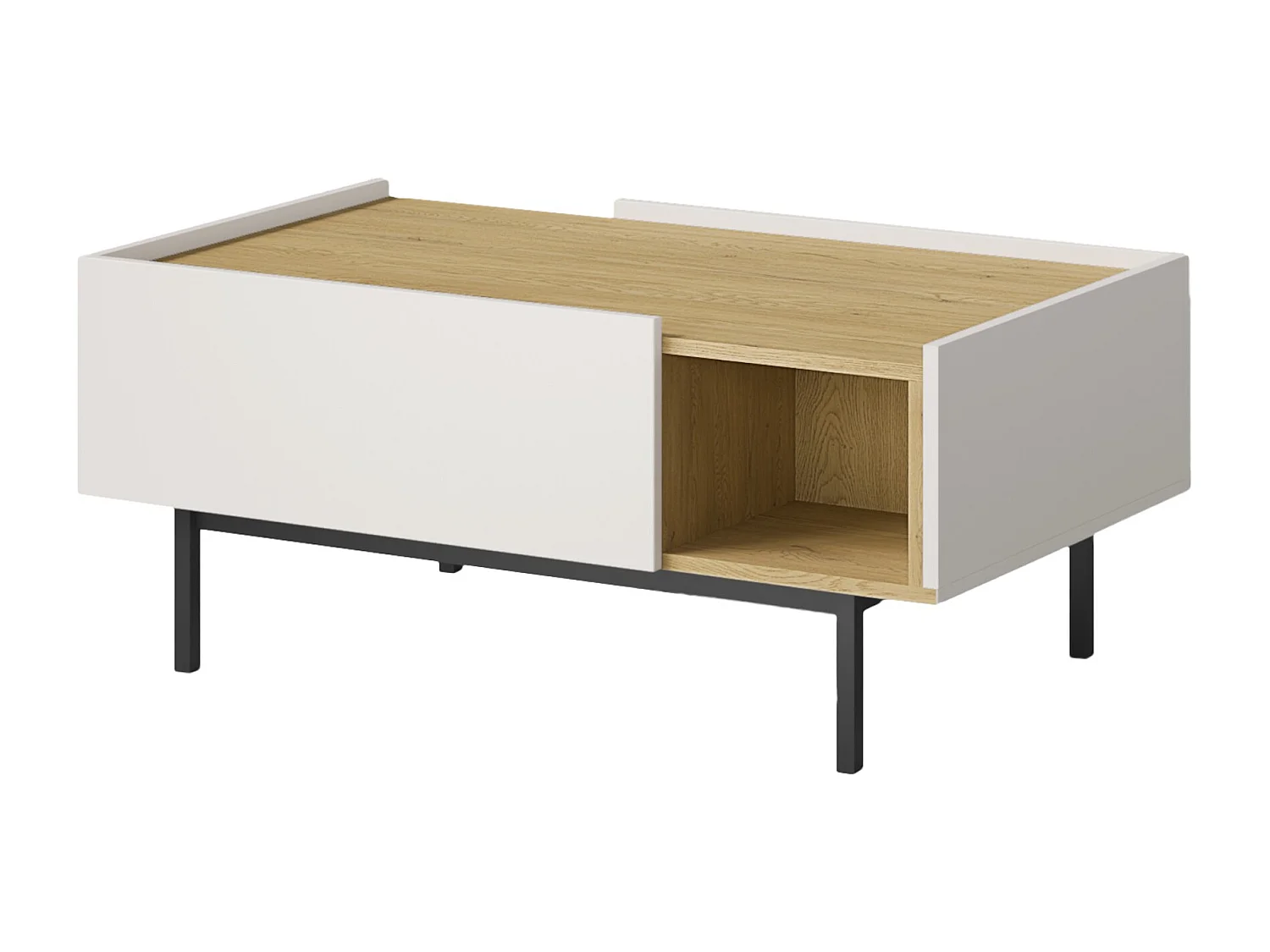 Ława prostokątna Noel 100 x 60 Kaszmir / Dąb Cremona 4901005 - obrazek 1