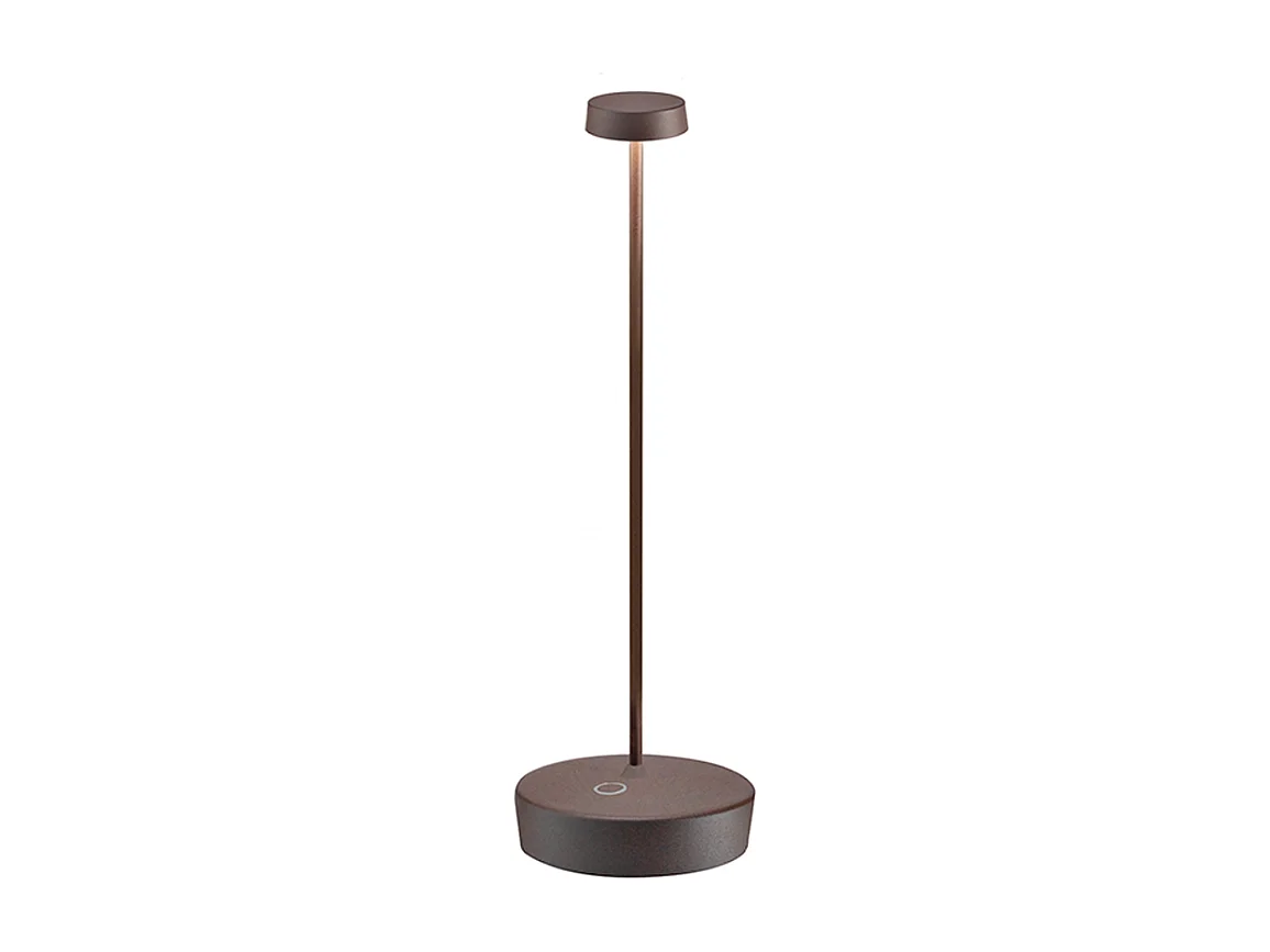 Lampa stołowa LED Zafferano Swap Pro Corten, ładowalna i ściemnialna, 2200-2700-3000K - maksymalna moc 9 godz 4902148 - obrazek 1