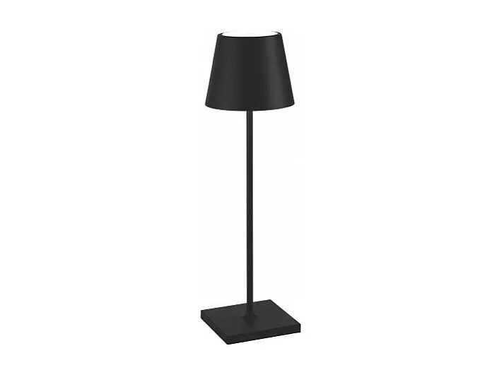 Lampa stołowa LED Zafferano Poldina Pro Black, akumulatorowa i ściemnialna, z czasem pracy baterii do 12 godzin Nadaje się do użytku na zewnątrz 4902156 - obrazek 1