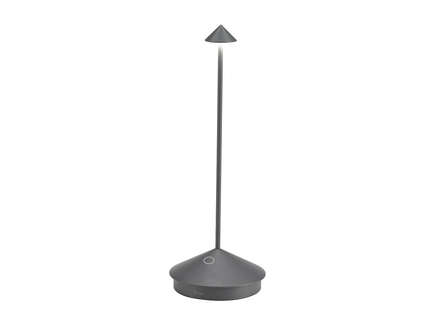 Lampa stołowa LED Pina Pro, ciemnoszara, ładowalna i ściemnialna, bezprzewodowa, szafranowa, 2200-2700-3000 K, IP54, 12-godzinny czas pracy na baterii 4902168 - obrazek 1