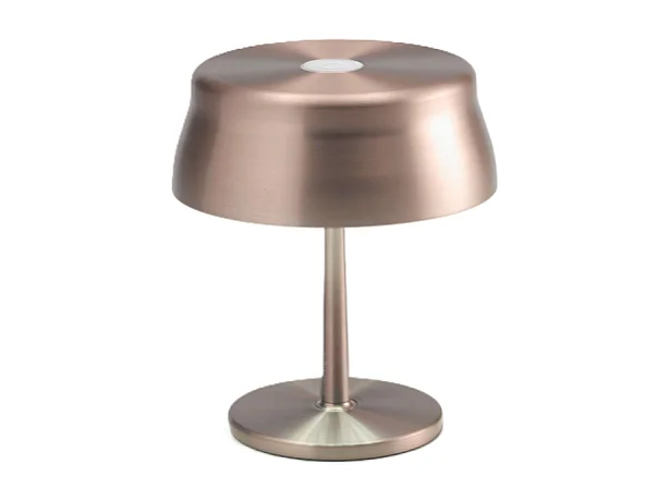 Lampa stołowa Zafferano Sister Light Mini Wi-Fi Smart LED w kolorze miedzianym, ładowalna i ściemnialna - 2200-2700-3000-4000K, 3,2W, wys 17 cm 4902181 - obrazek 1