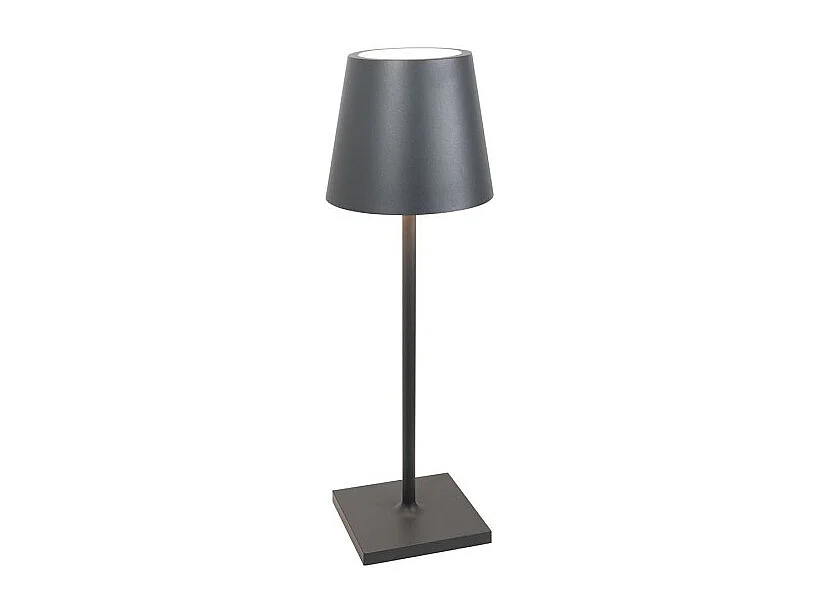 Lampa stołowa LED Zafferano Poldina L Desk, ciemnoszara, ładowalna i ściemnialna, z czasem pracy baterii do 12 godzin 4902192 - obrazek 1