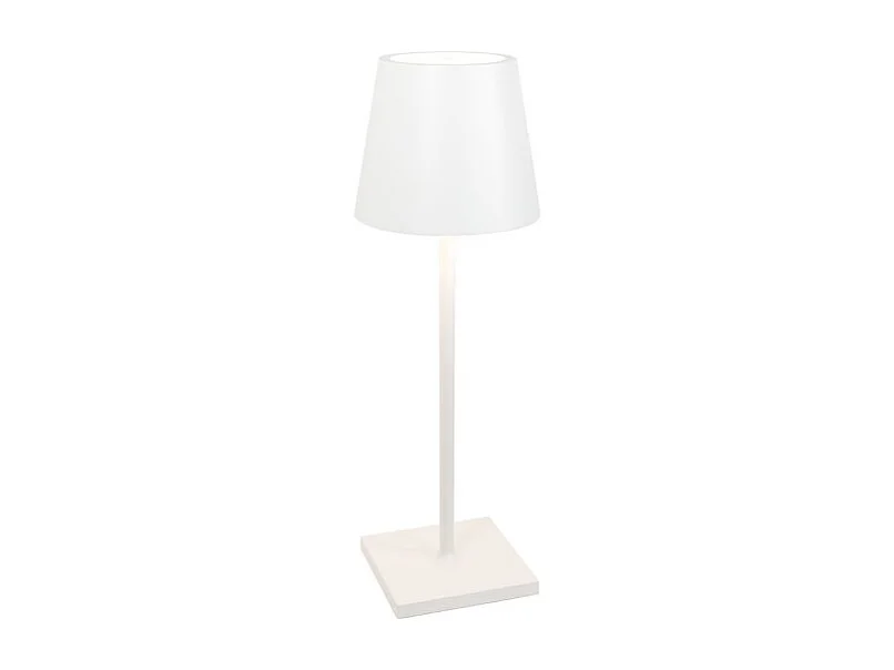 Lampa stołowa LED Zafferano Poldina L Desk, biała, ładowalna i ściemnialna, z czasem pracy baterii do 12 godzin 4902198 - obrazek 1
