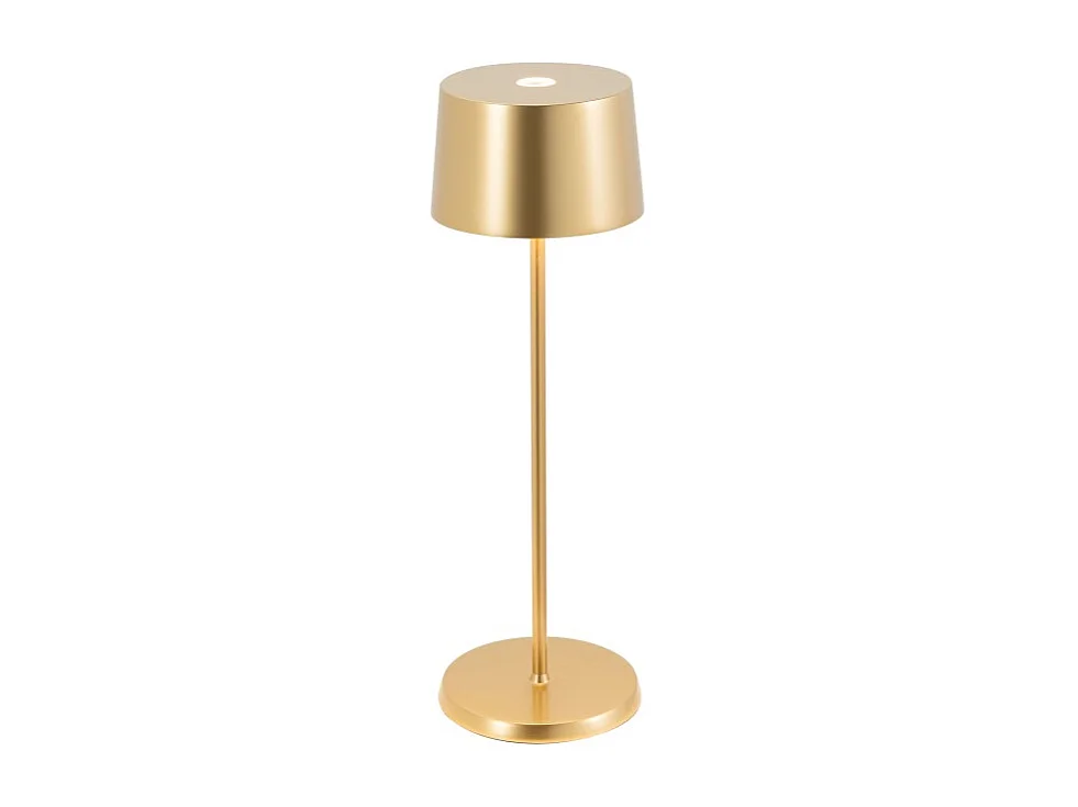 Lampa stołowa LED Zafferano Olivia Pro, żółte złoto, ładowalna i ściemnialna - 2200-2700-3000K, 9 godzin przy maksymalnej mocy 4902202 - obrazek 1