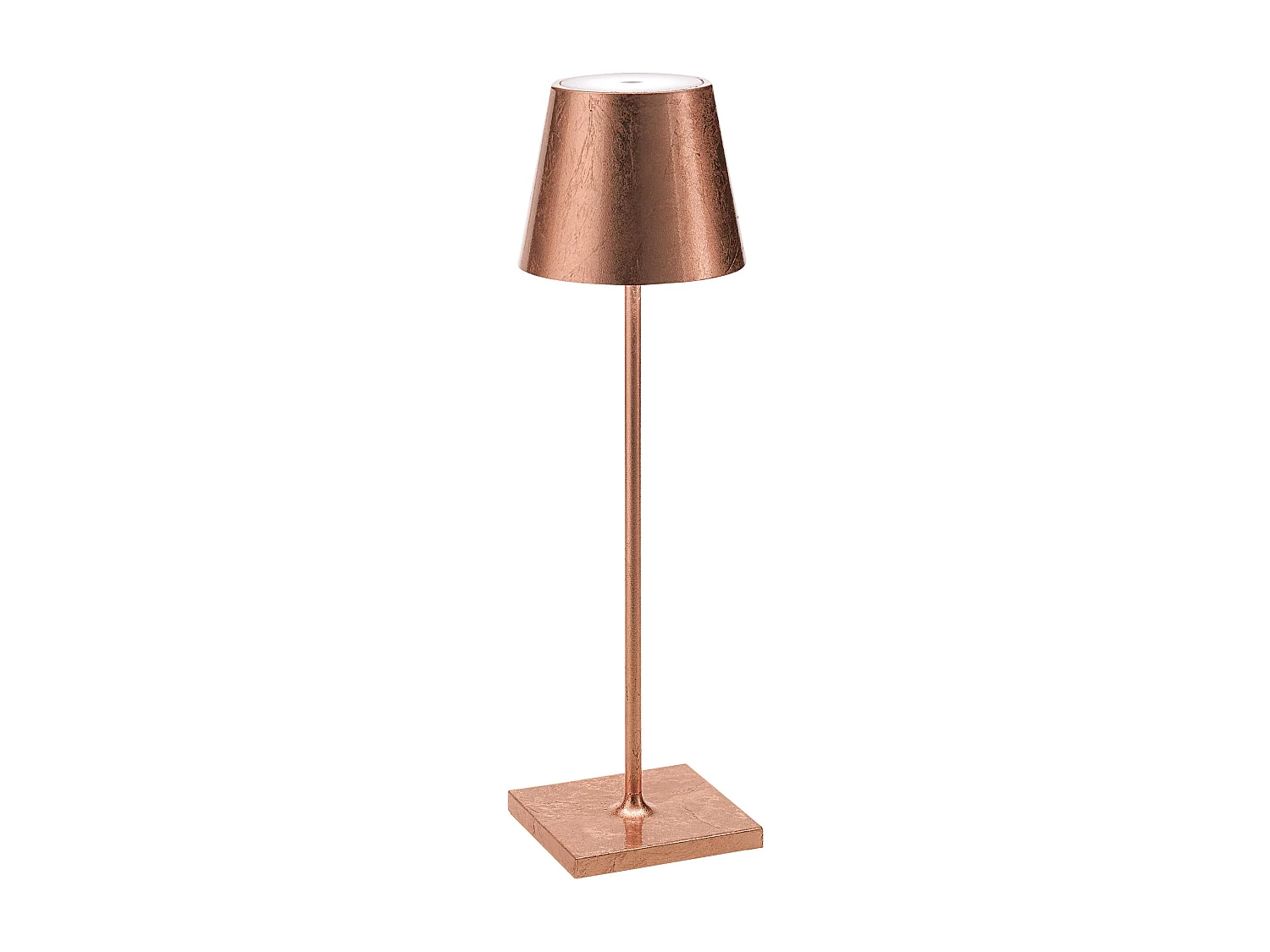 Lampa stołowa LED Zafferano Poldina Pro Copper Leaf, ładowalna i ściemnialna, z czasem pracy na baterii do 12 godzin 4902206 - obrazek 1
