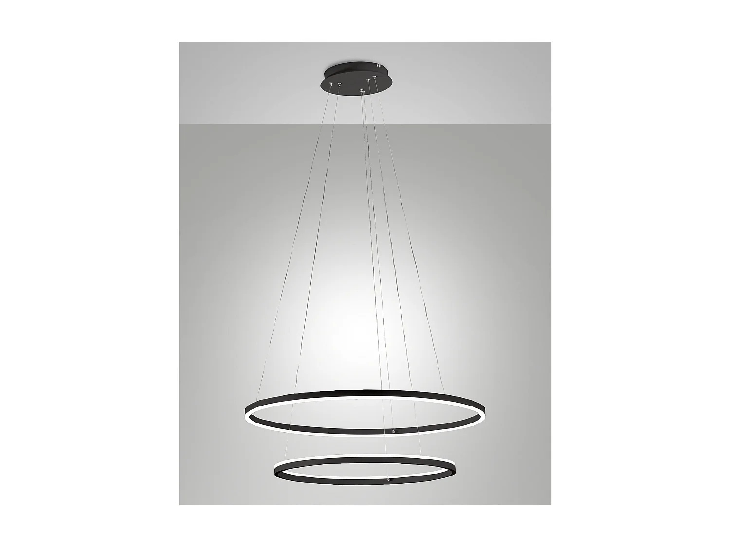 Lampa wisząca LED GIOTTO 65W czarna 3508-48-101 Fabas Luce 4902339 - obrazek 1
