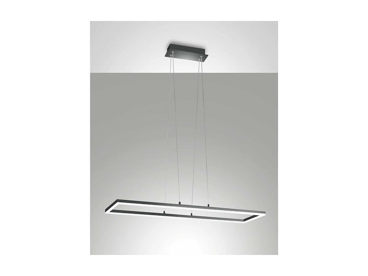 Lampa sufitowa LED Bard 52W antracytowa 3394-45-282 Fabas Luce 4902344