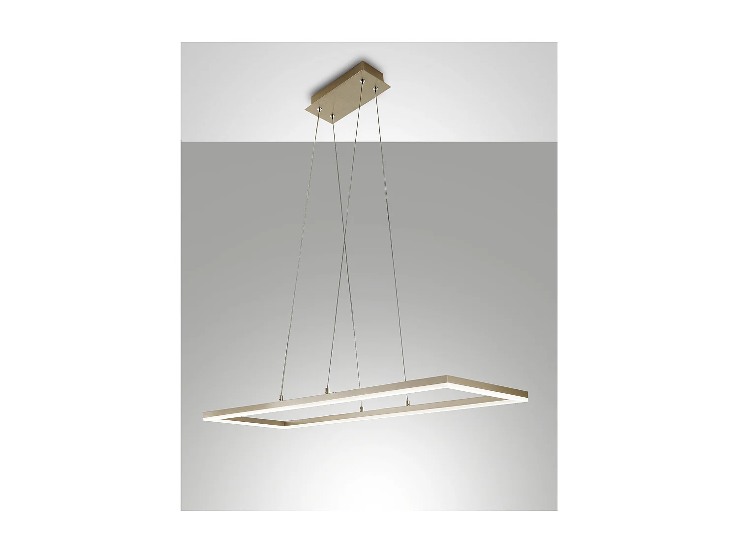 Lampa sufitowa wisząca LED Bard 52W 3394-45-225 matowe złoto Fabas Luce 4902346 - obrazek 1