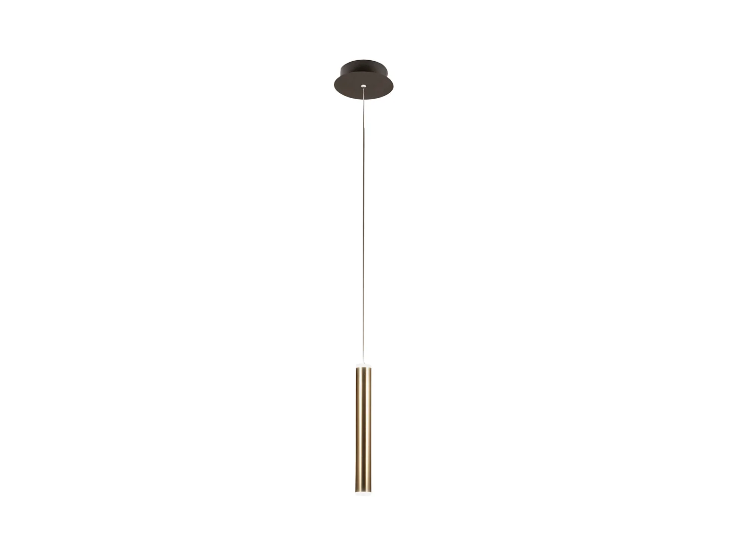 Lampa wisząca Prado z pojedynczym mosiądzem firmy Fabas Luce - ściemnialna dioda LED 6,5 W, nowoczesny design 4902345 - obrazek 1