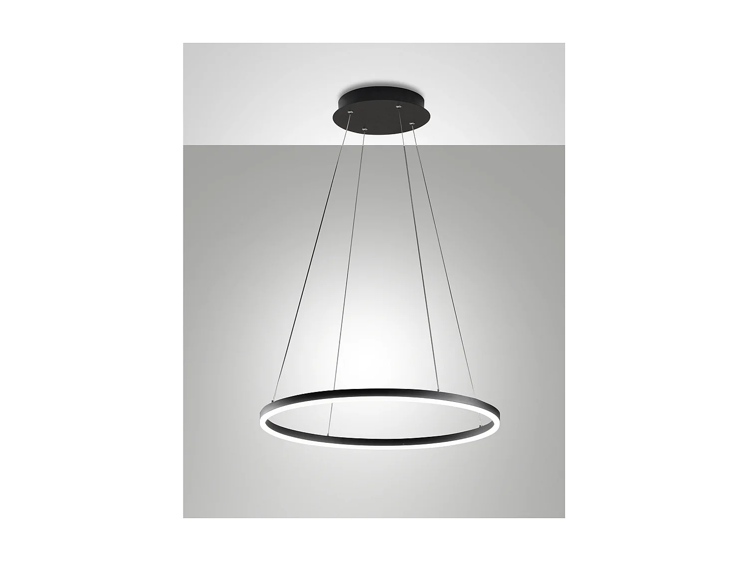 Lampa wisząca LED GIOTTO 36W czarna 3508-40-101 Fabas Luce 4902383 - obrazek 1
