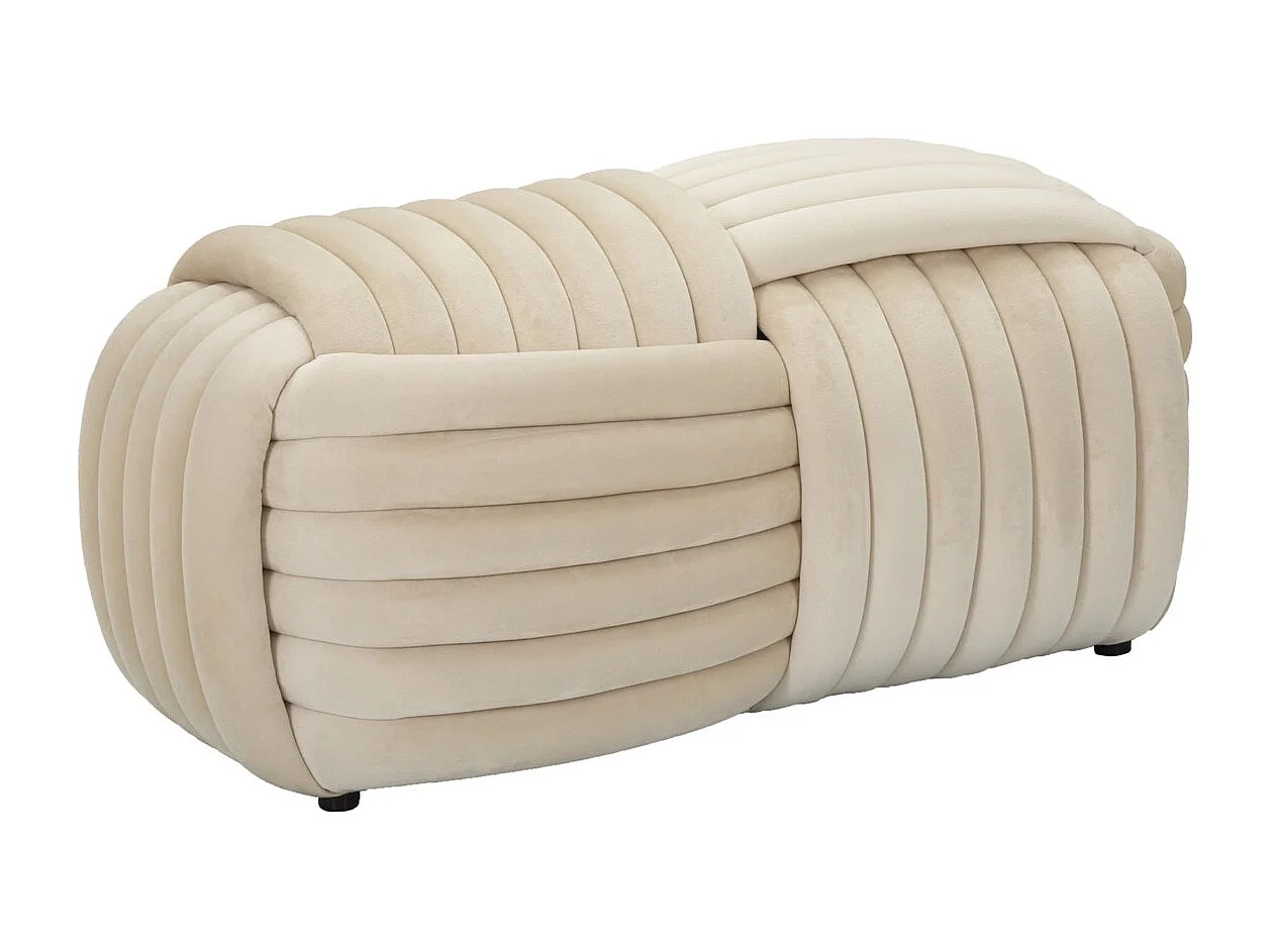Ławka Łokieć 1, Beżowy, 90x45x45 cm, Kendra Home 4903940 - obrazek 1
