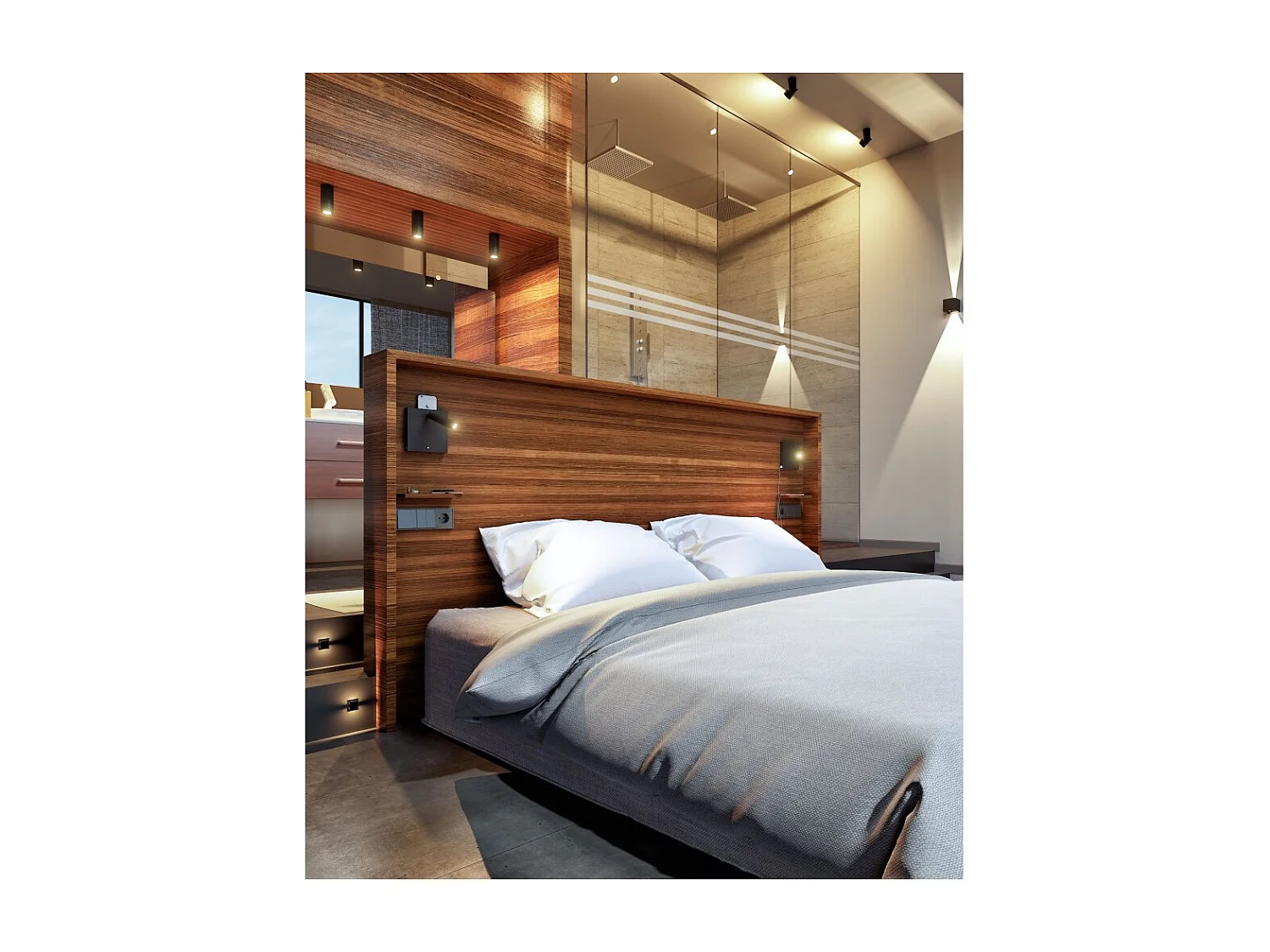 Lampka nocna LED 4W z ładowaniem USB, ładowaniem indukcyjnym i światłem dotykowym, czarna 3696649
