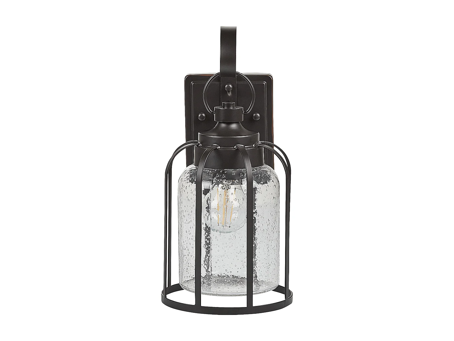 Lampa ścienna ogrodowa WOOLER Czarny 2421007 - obrazek 1