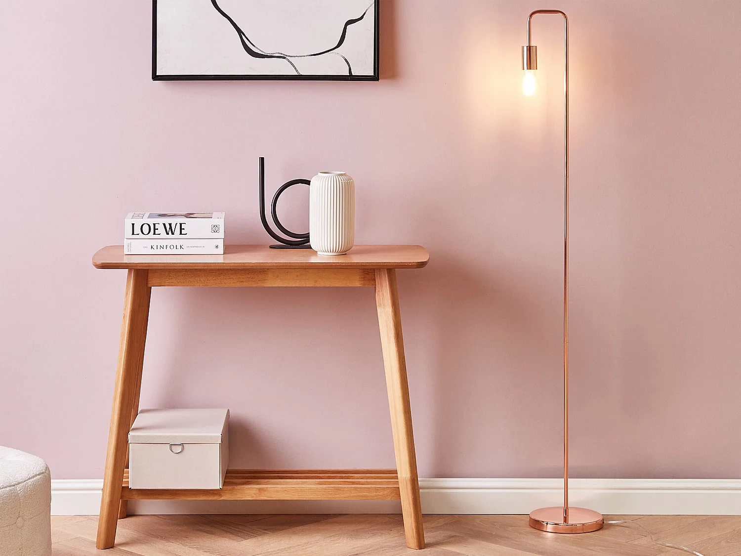 Lampa podłogowa SAVENA Metal Miedziany 152075