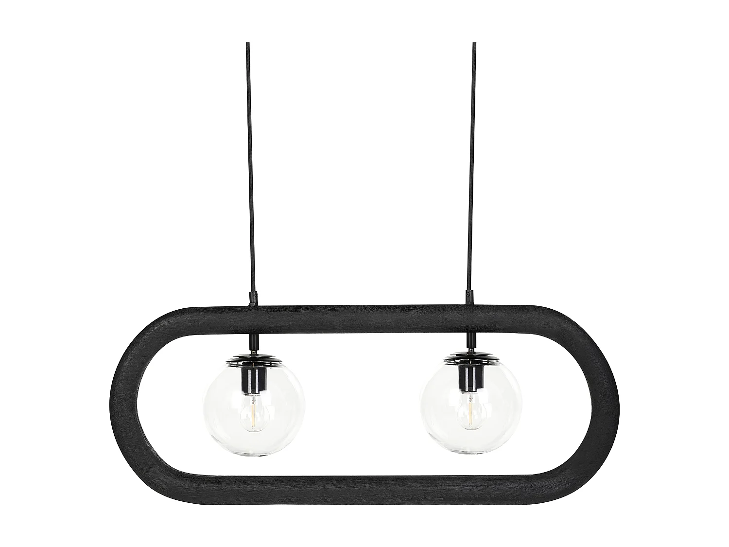 Lampa wisząca AYENSU Drewno Czarny 3365750 - obrazek 1
