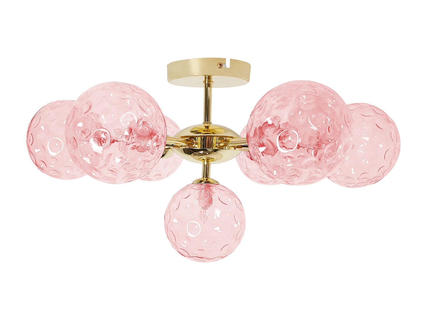 Lampa sufitowa ANADYR Szkło Różowy 3686546 - obrazek 1