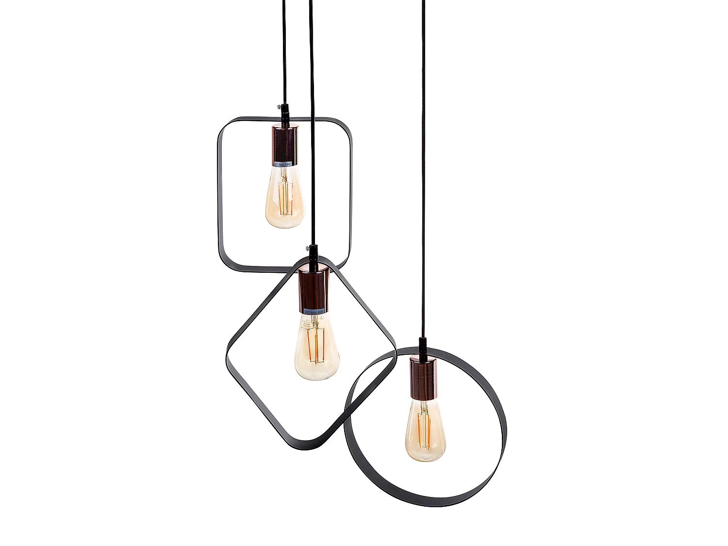 Lampa wisząca VOMANO Metal Czarny 151203 - obrazek 1