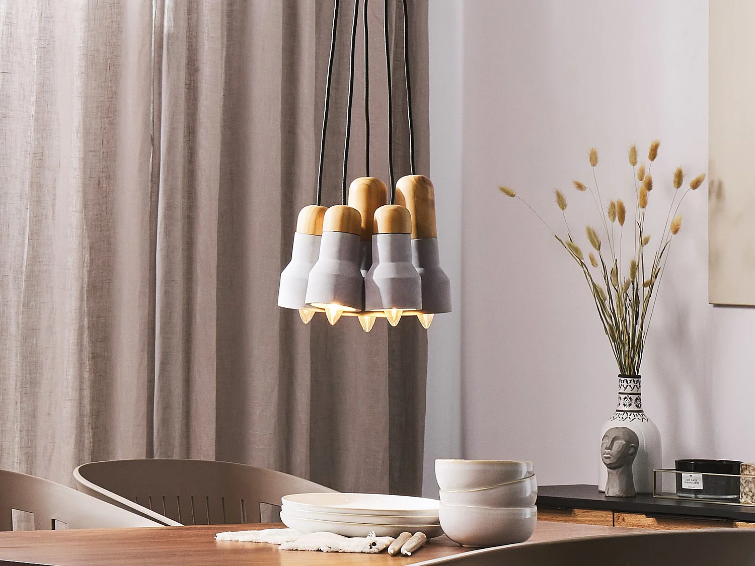 Lampa wisząca APURE Beton Szary 151281 - obrazek 1