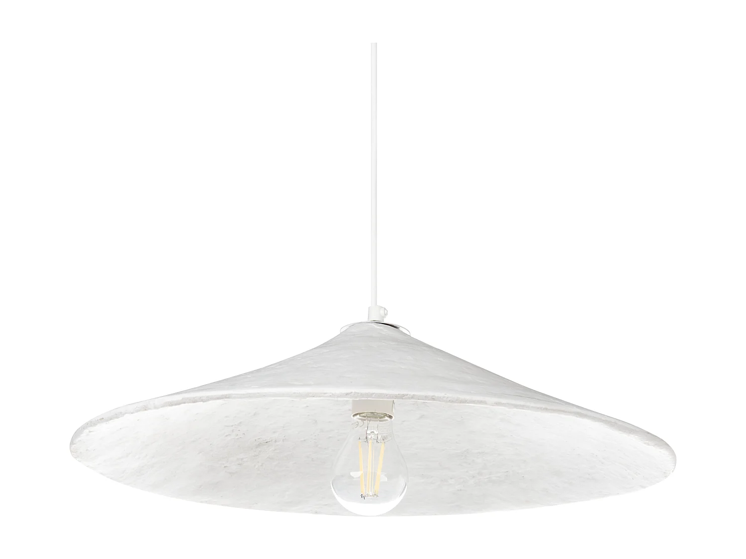 Lampa wisząca PORONGOS Papier-mâché Biały 3873794 - obrazek 1