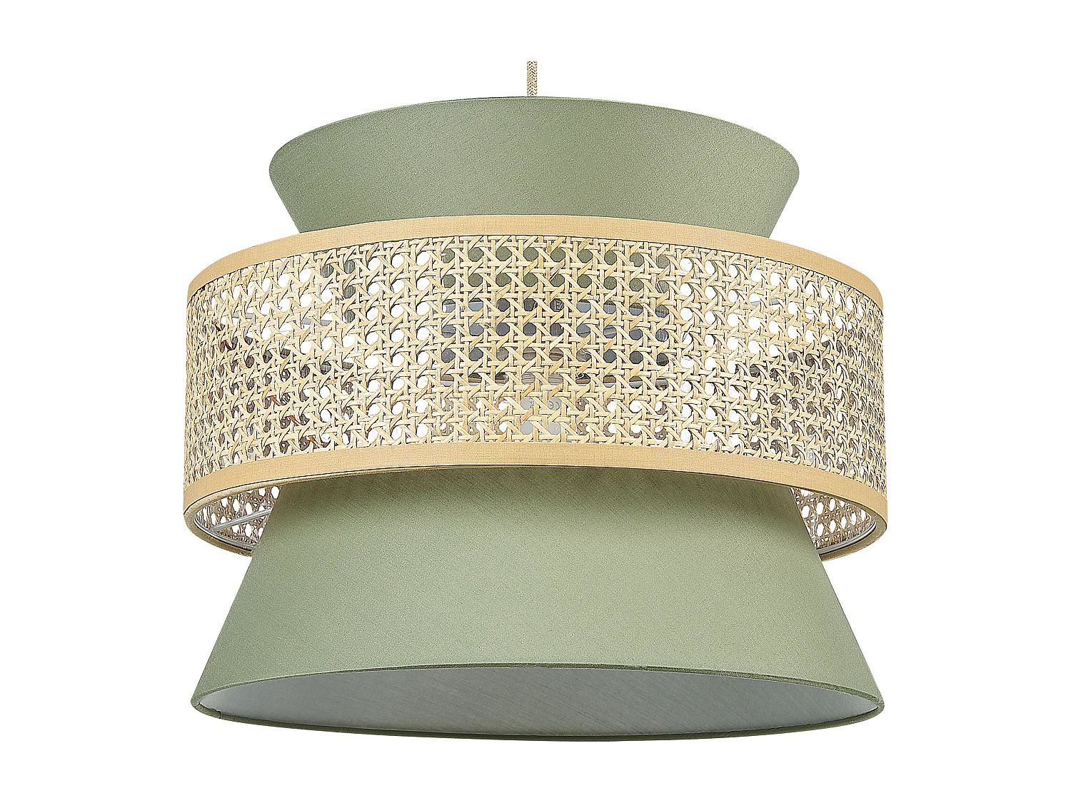Lampa wisząca LUYANO Rattan Jasnozielony 557477 - obrazek 1