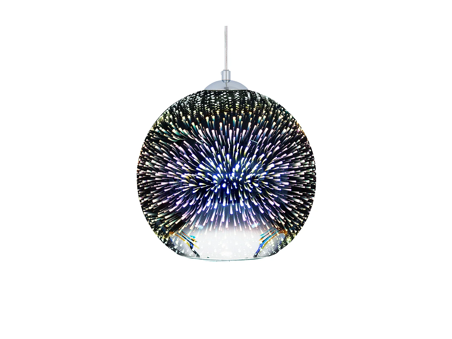 Lampa wisząca SESSERA Szkło Srebrny 151697 - obrazek 1