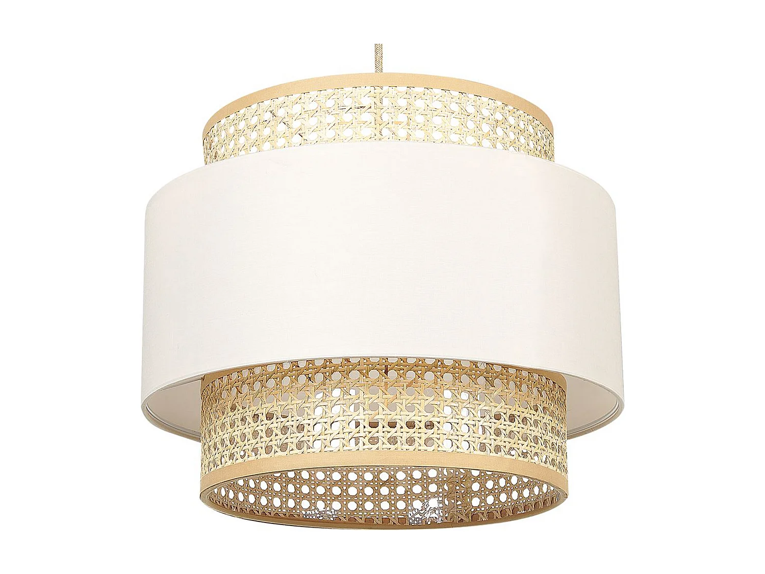 Lampa wisząca YUMURI Rattan Jasnobeżowy 557951 - obrazek 1