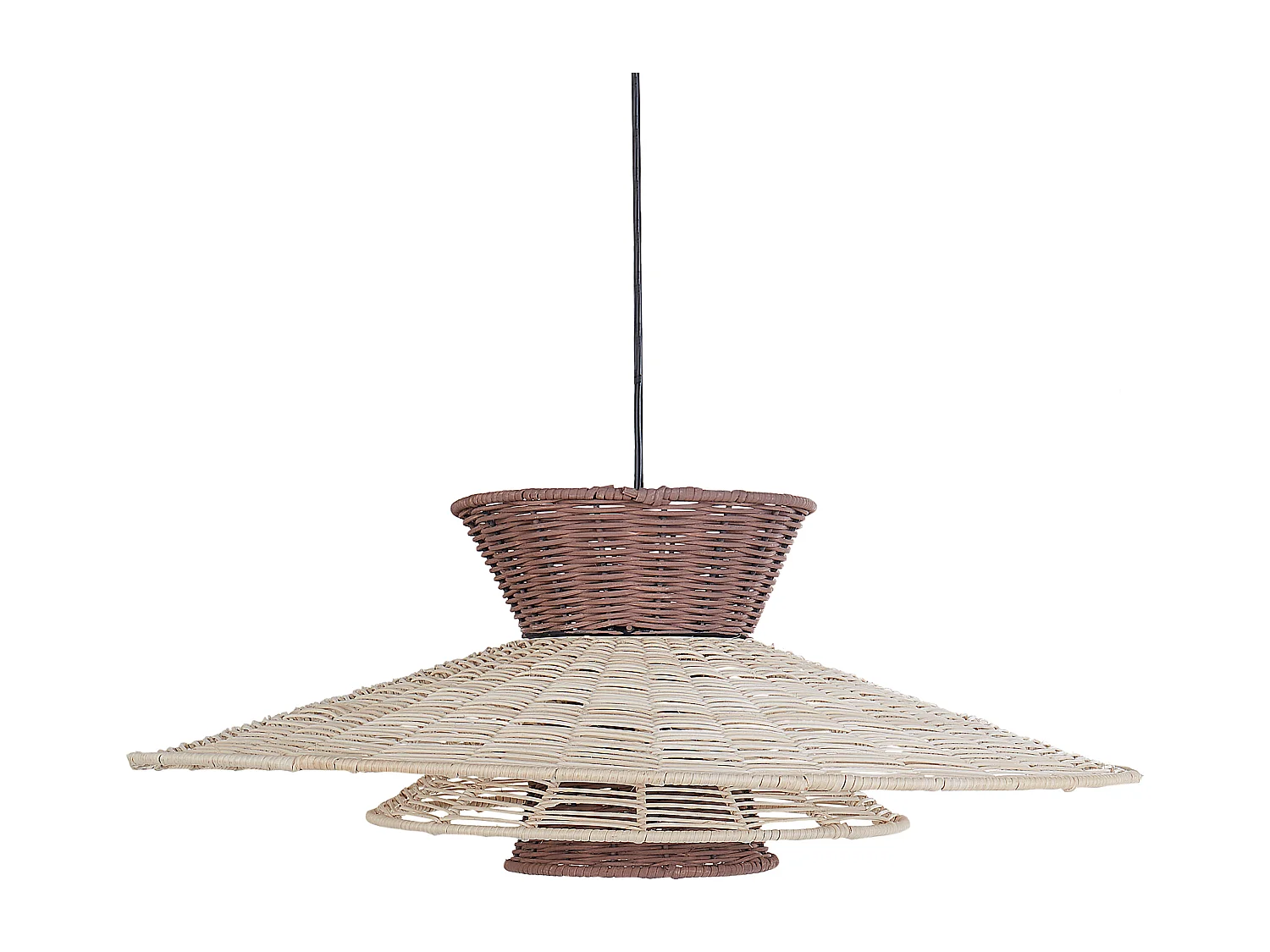 Lampa wisząca KABOMPO Rattan Brązowy 3218347 - obrazek 1