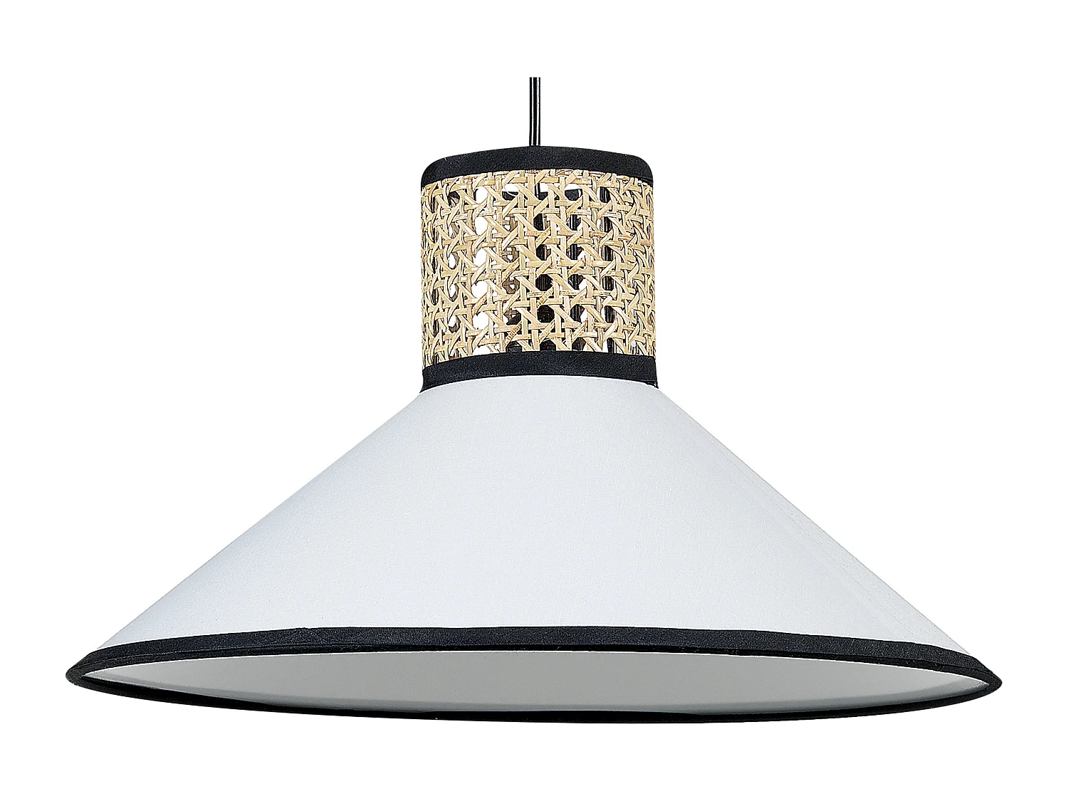 Lampa wisząca MANTUA Rattan Biały 556573 - obrazek 1