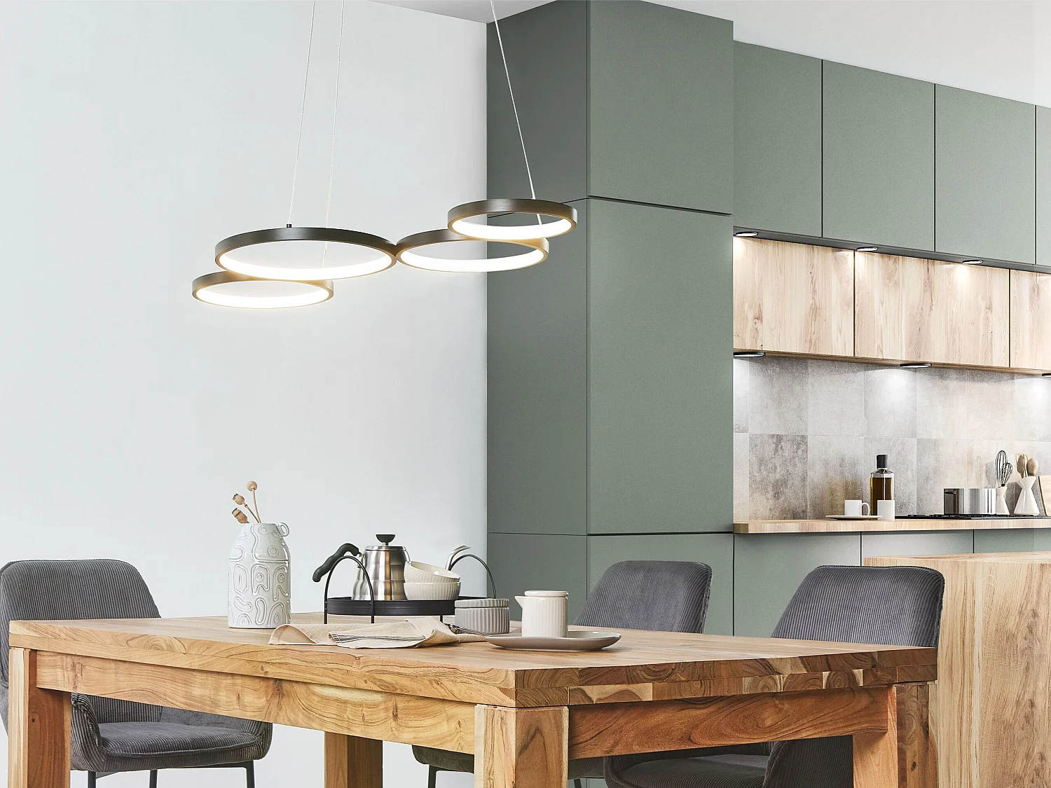 Lampa wisząca LED PIBOR Metal Czarny 151735 - obrazek 1