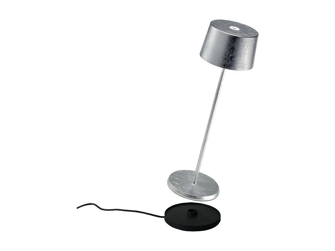 Lampa stołowa LED Olivia Pro Silver Leaf z możliwością ładowania i ściemniania 3037782