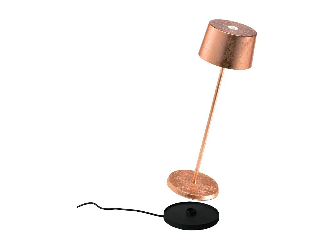 Lampa stołowa LED Olivia Pro Copper Leaf, ładowalna i ściemnialna. 3037813