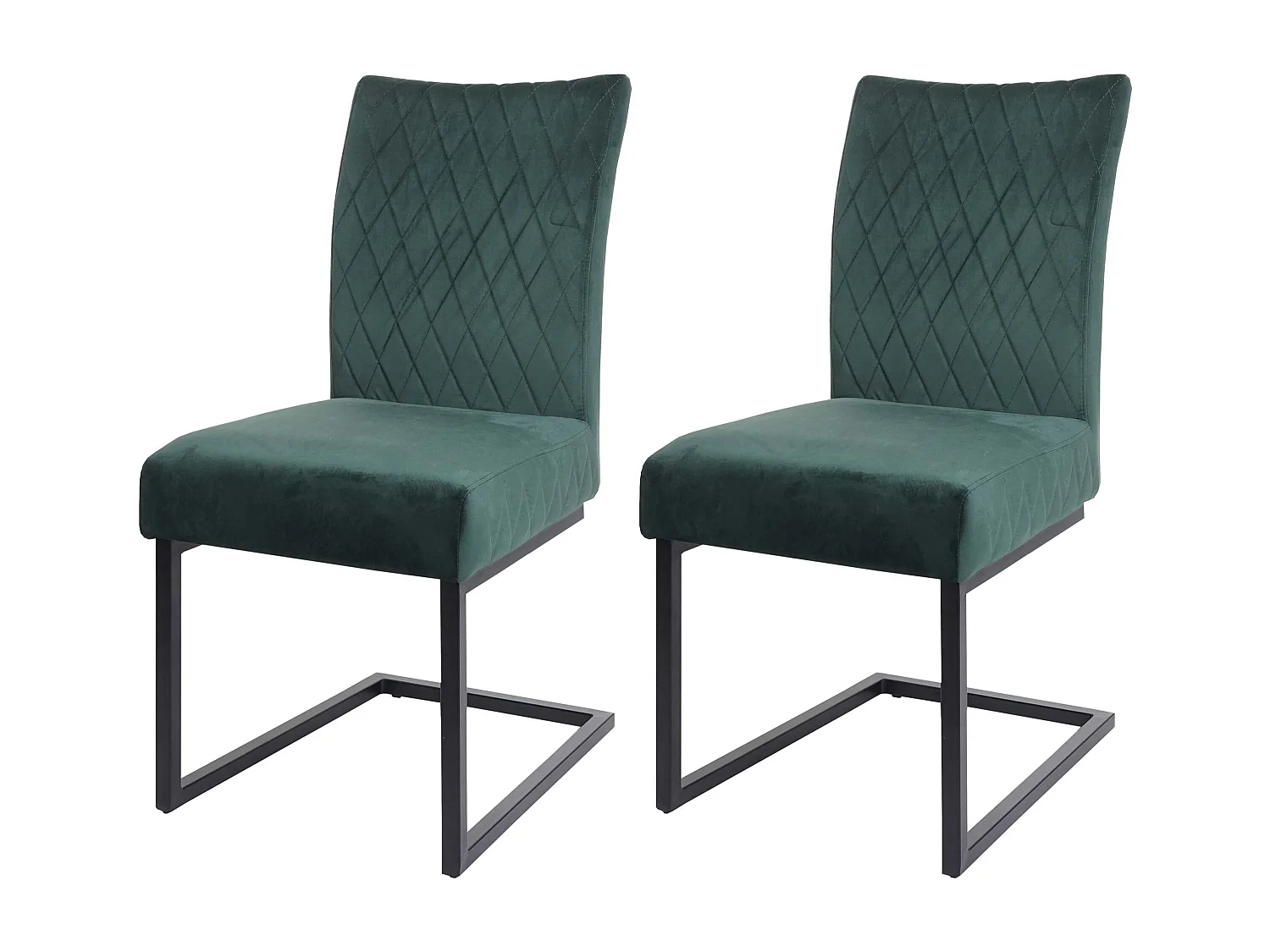 Krzesło wspornikowe MCW-L15 (zestaw 2 sztuk), zielony 4630945 - obrazek 1