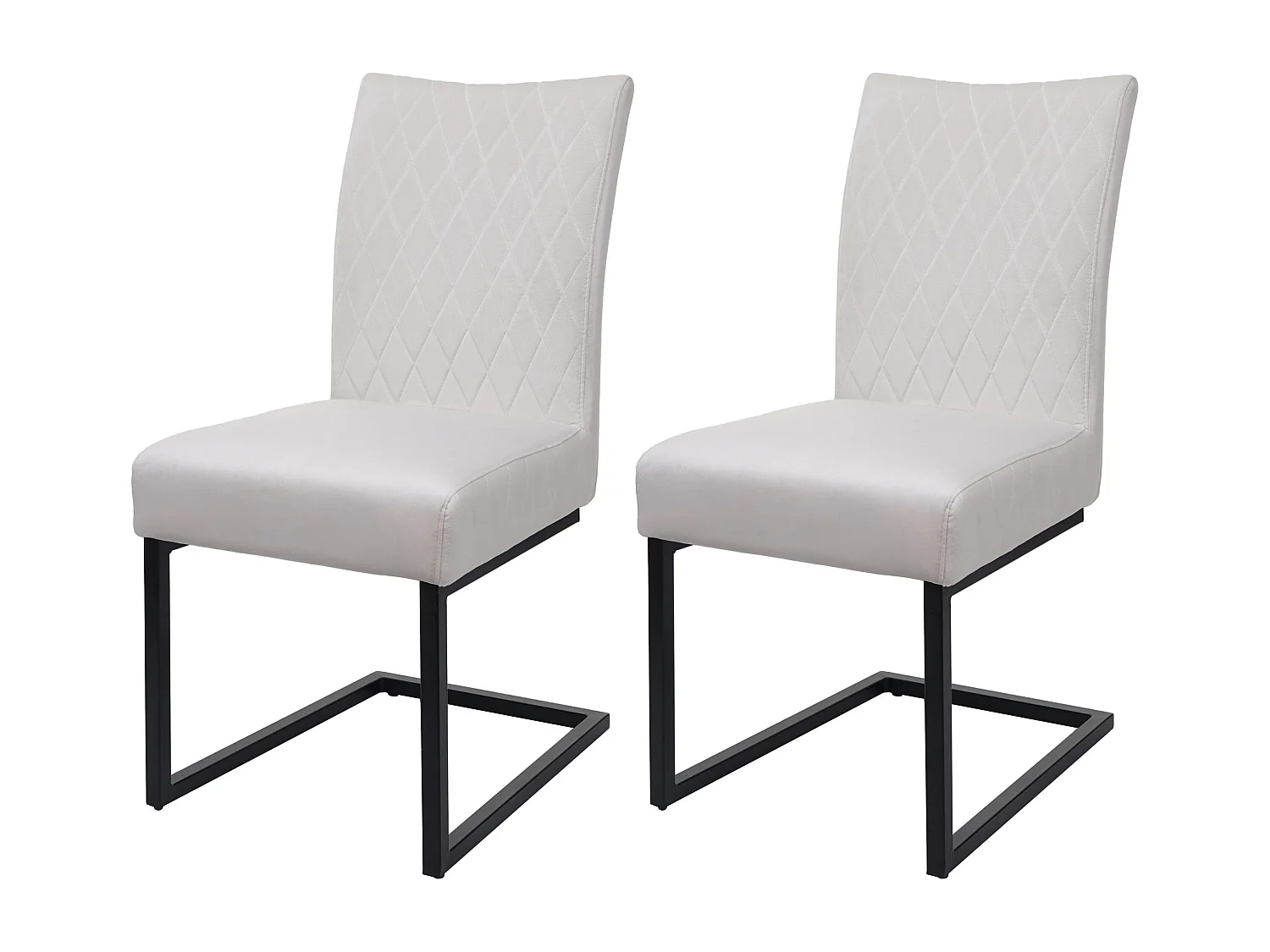 Krzesło wspornikowe MCW-L15 (zestaw 2 sztuk), kremowo-beżowy 4630946 - obrazek 1