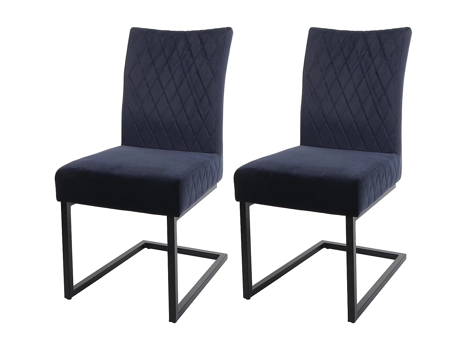 Krzesło wspornikowe MCW-L15 (zestaw 2 sztuk), antracytowo-niebieski 4630947 - obrazek 1