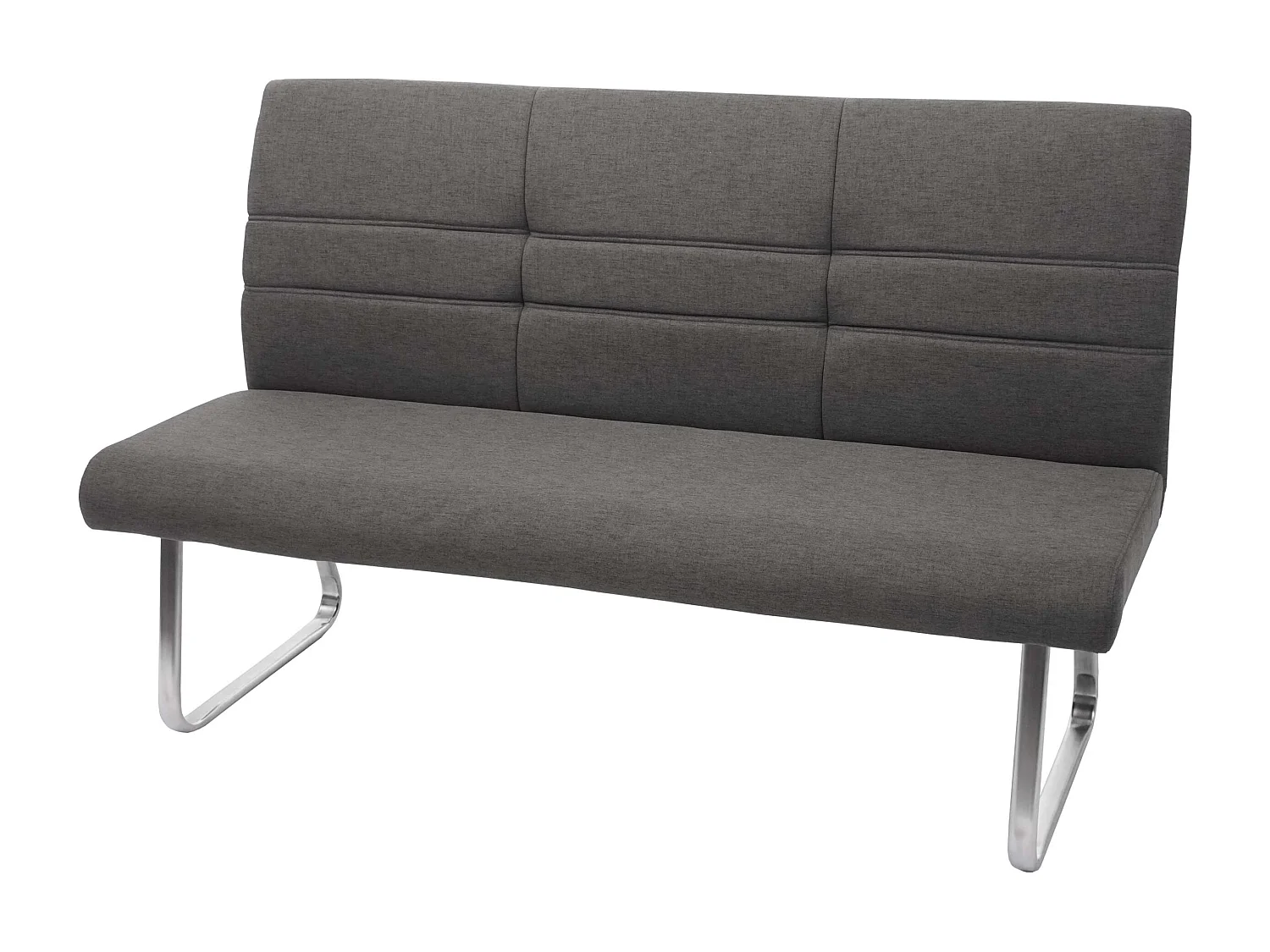 Ławka MCW-G55, szaro-brązowy 160cm 2157915 - obrazek 1